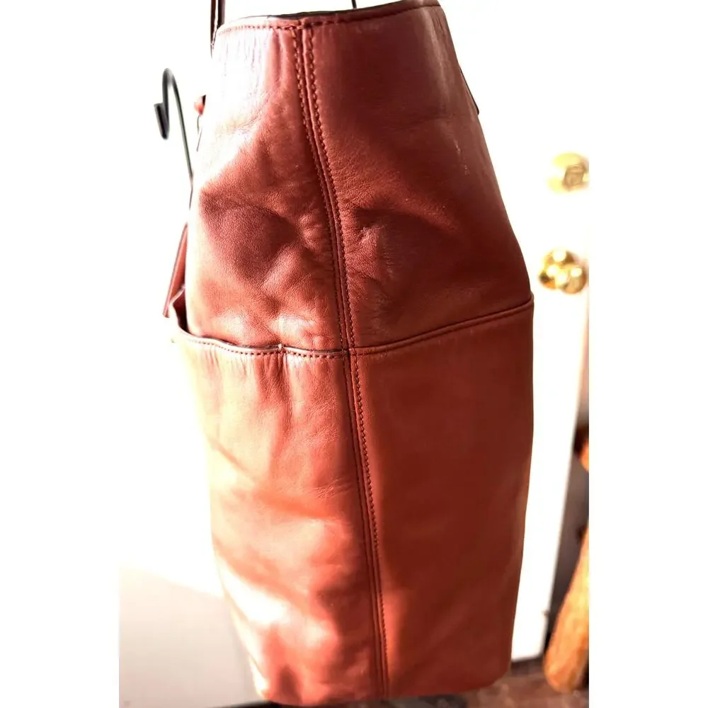 COACH Legacy Leather Tote Bag in Brown